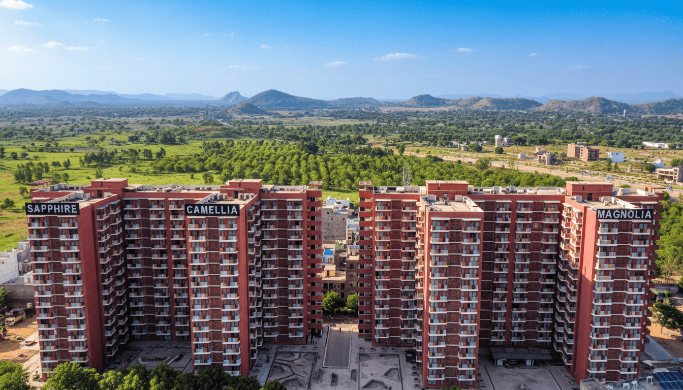 Hostel towers panorama