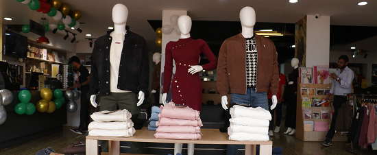 Mannequins in a store