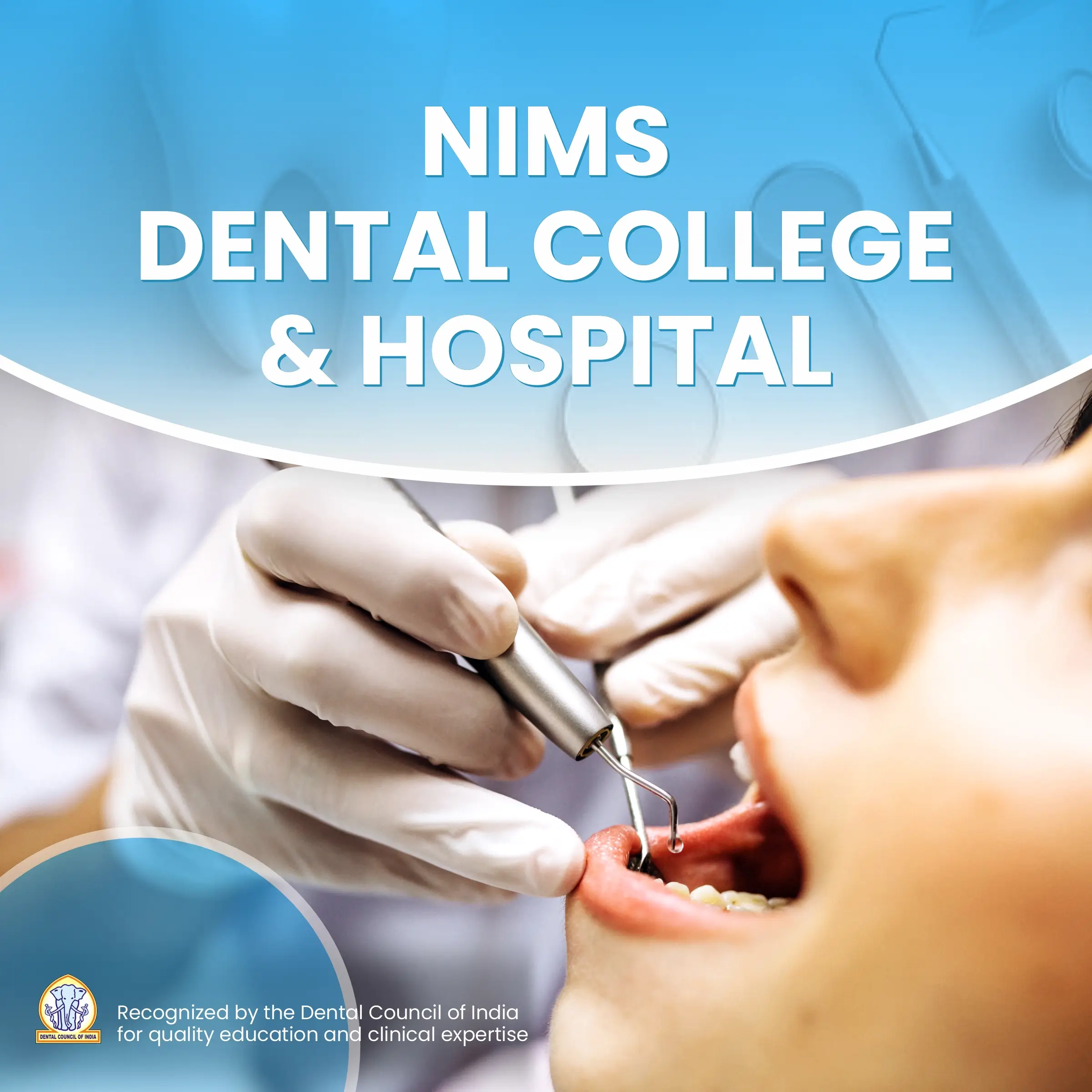Nims Dental College Banner